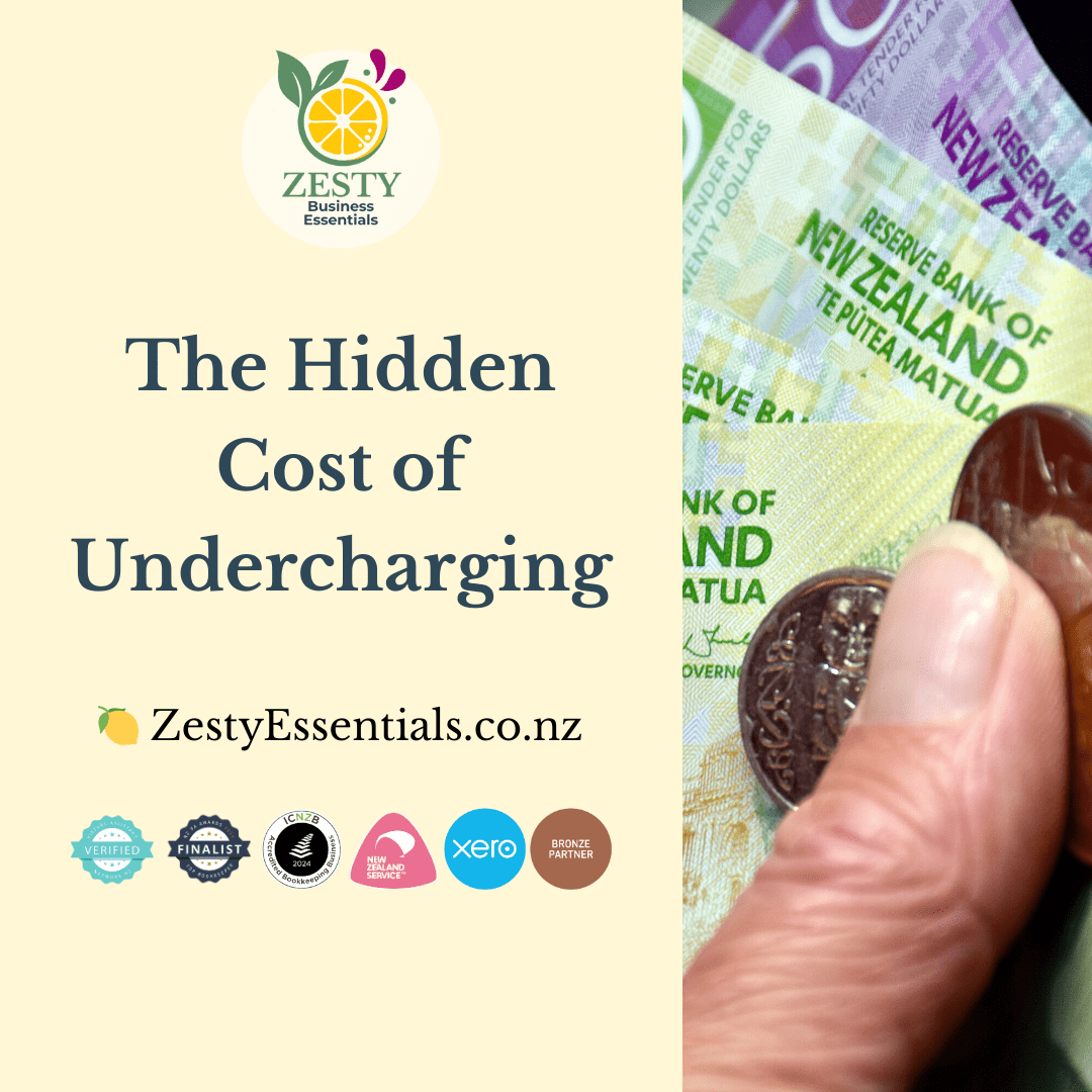 The Hidden Cost of Undercharging 1 Zesty Business Essentials | Blog Post The Hidden Cost of Undercharging